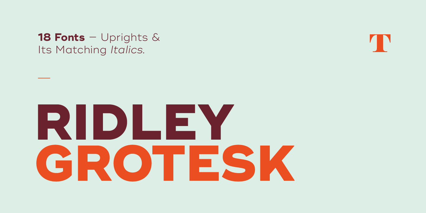 Font Ridley Grotesk